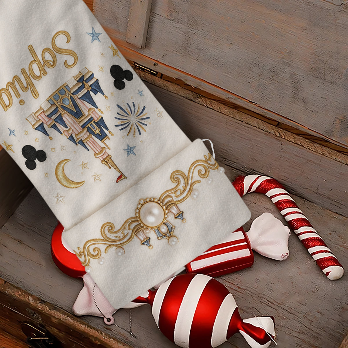 Magical Castle - Personalized Dream Trip Shaped Christmas Stocking