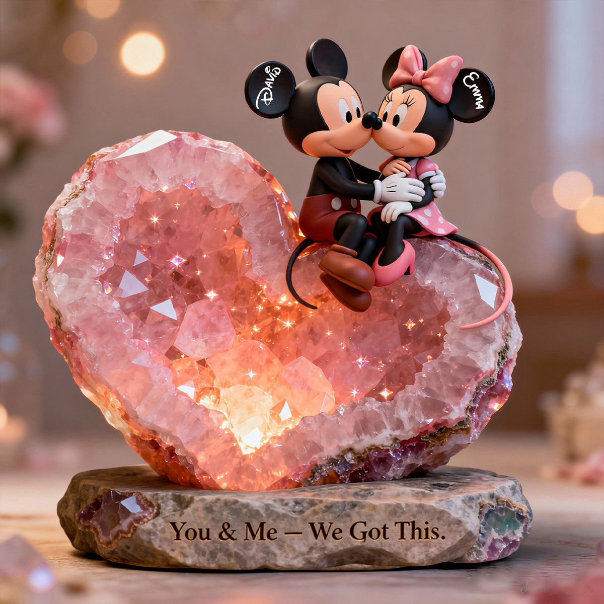 You & Me We Got This - Personalized Mouse Custom Shaped Acrylic Plaque