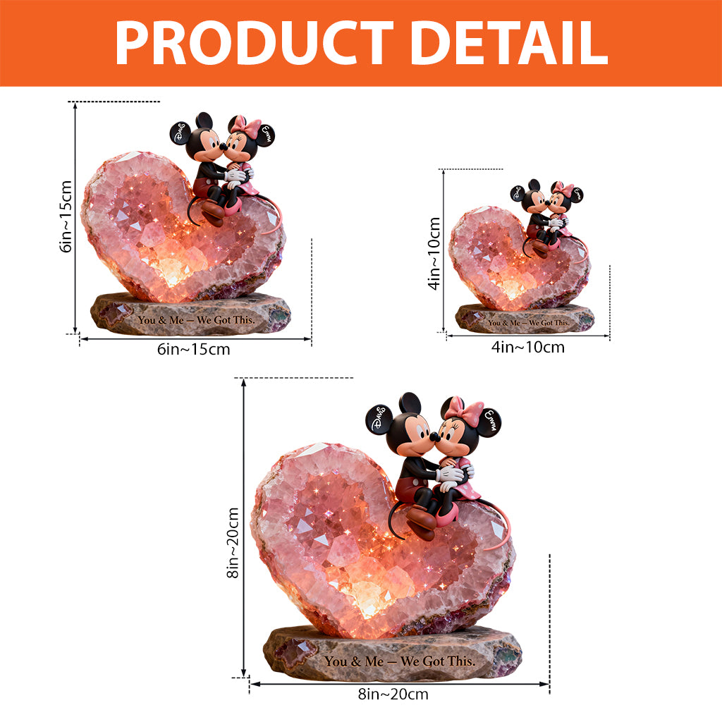 You & Me We Got This - Personalized Mouse Custom Shaped Acrylic Plaque