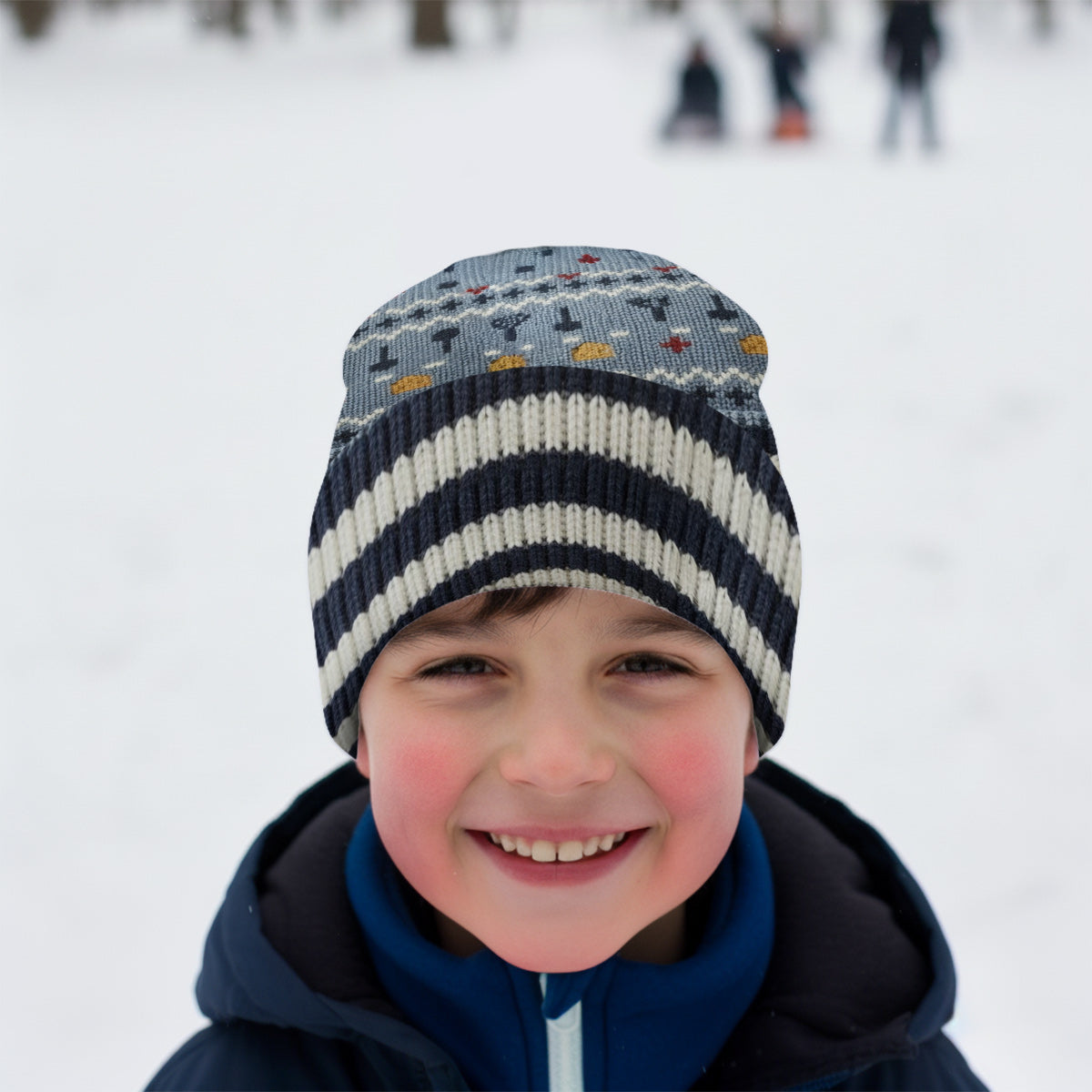 French Rat Chef - Personalized Mouse Beanie Hat With Patches