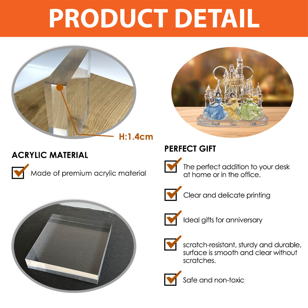 Bestie Tales Forever - Personalized Mouse Custom Shaped Acrylic Plaque