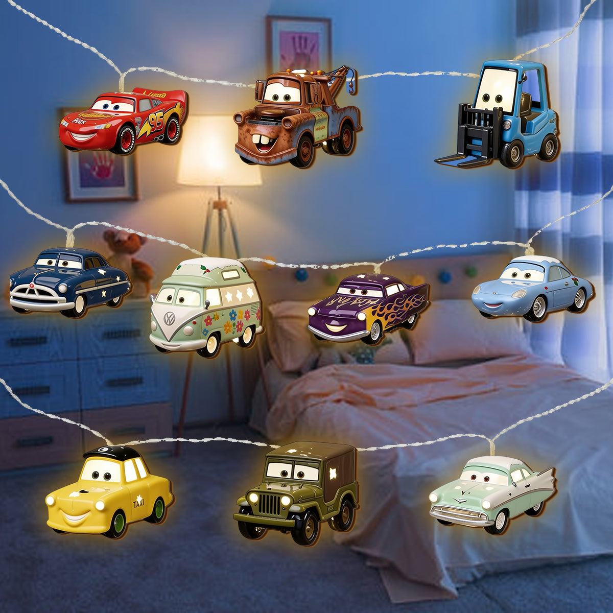 The Little Racer - Personalized Racing Lover String Lights