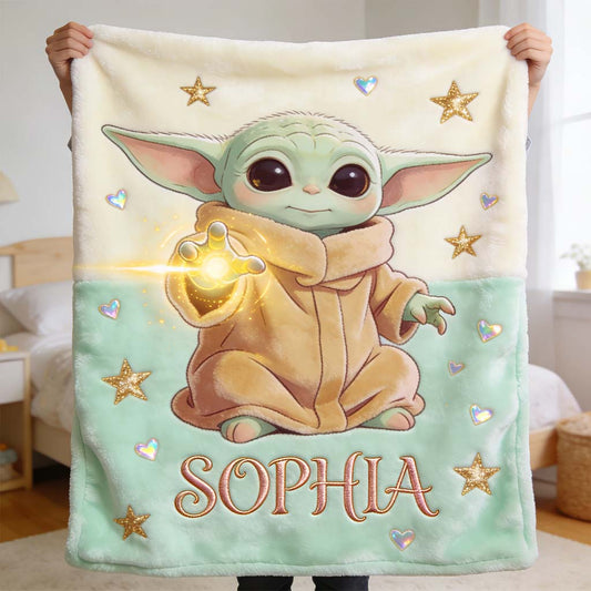 Cute Baby - Personalized The Force Blanket