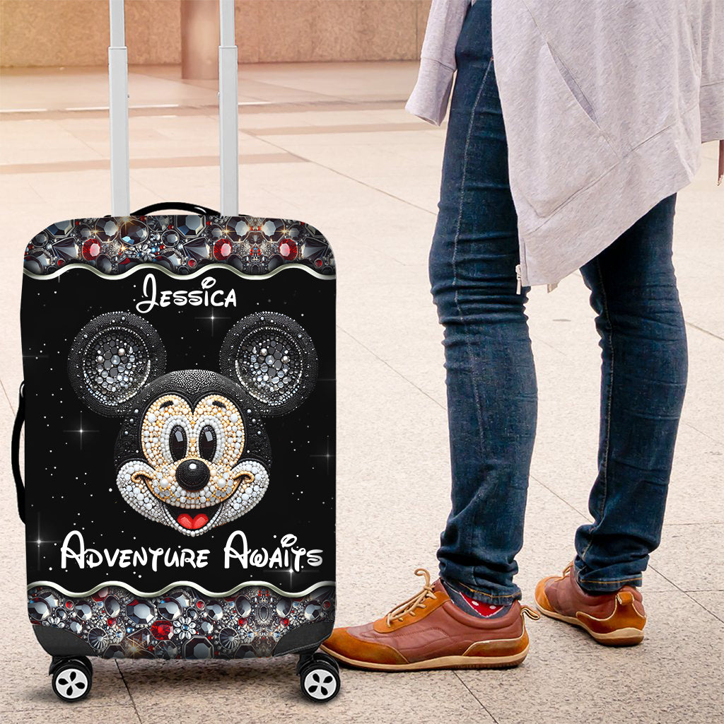 Adventure Awaits - Personalized Mouse Luggage Cover