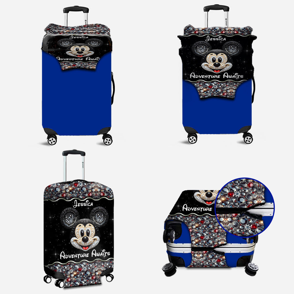 Adventure Awaits - Personalized Mouse Luggage Cover