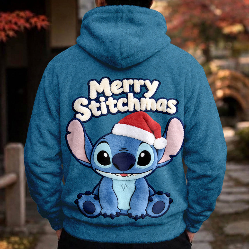 Merry Stitchmas - Personalized Ohana Fleece Hoodie