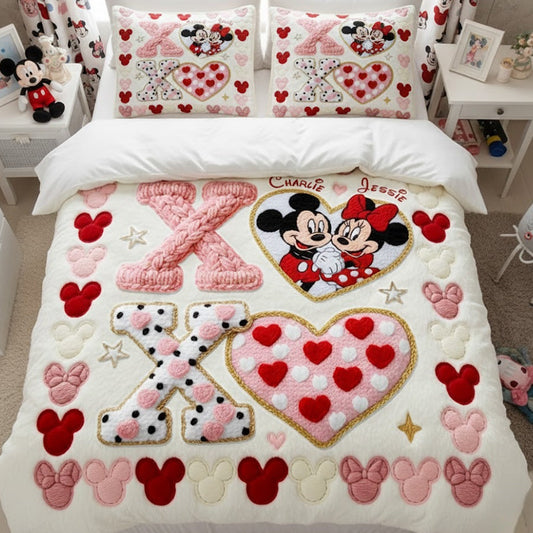 You And Me - Personalized Mouse Quilt Set