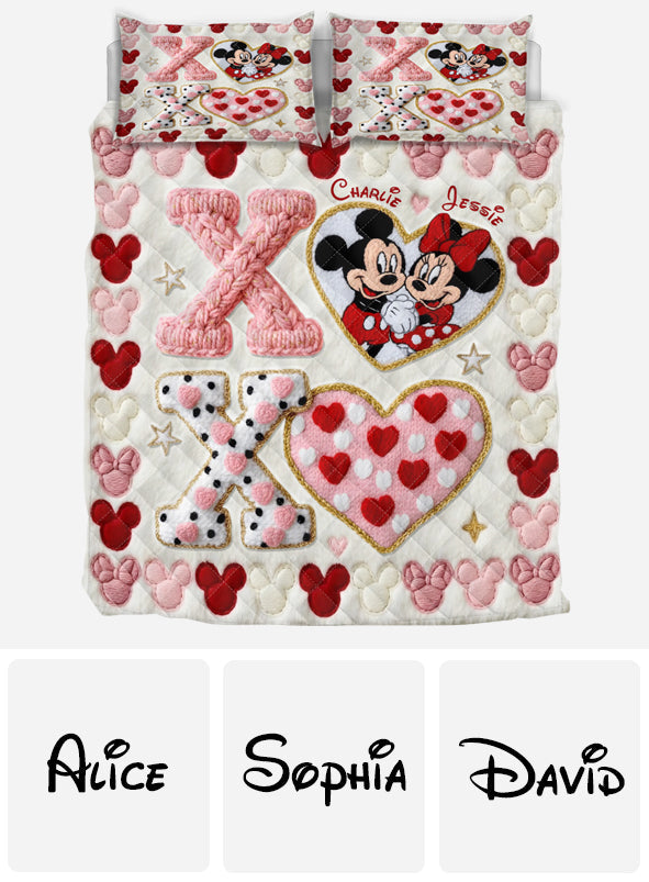 You And Me - Personalized Mouse Quilt Set