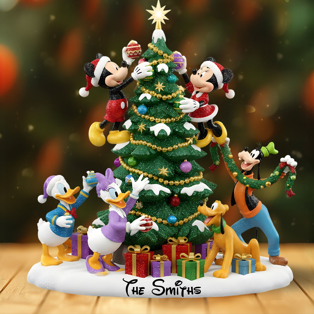 Merry Christmas - Personalized Mouse Custom Shaped Acrylic Plaque