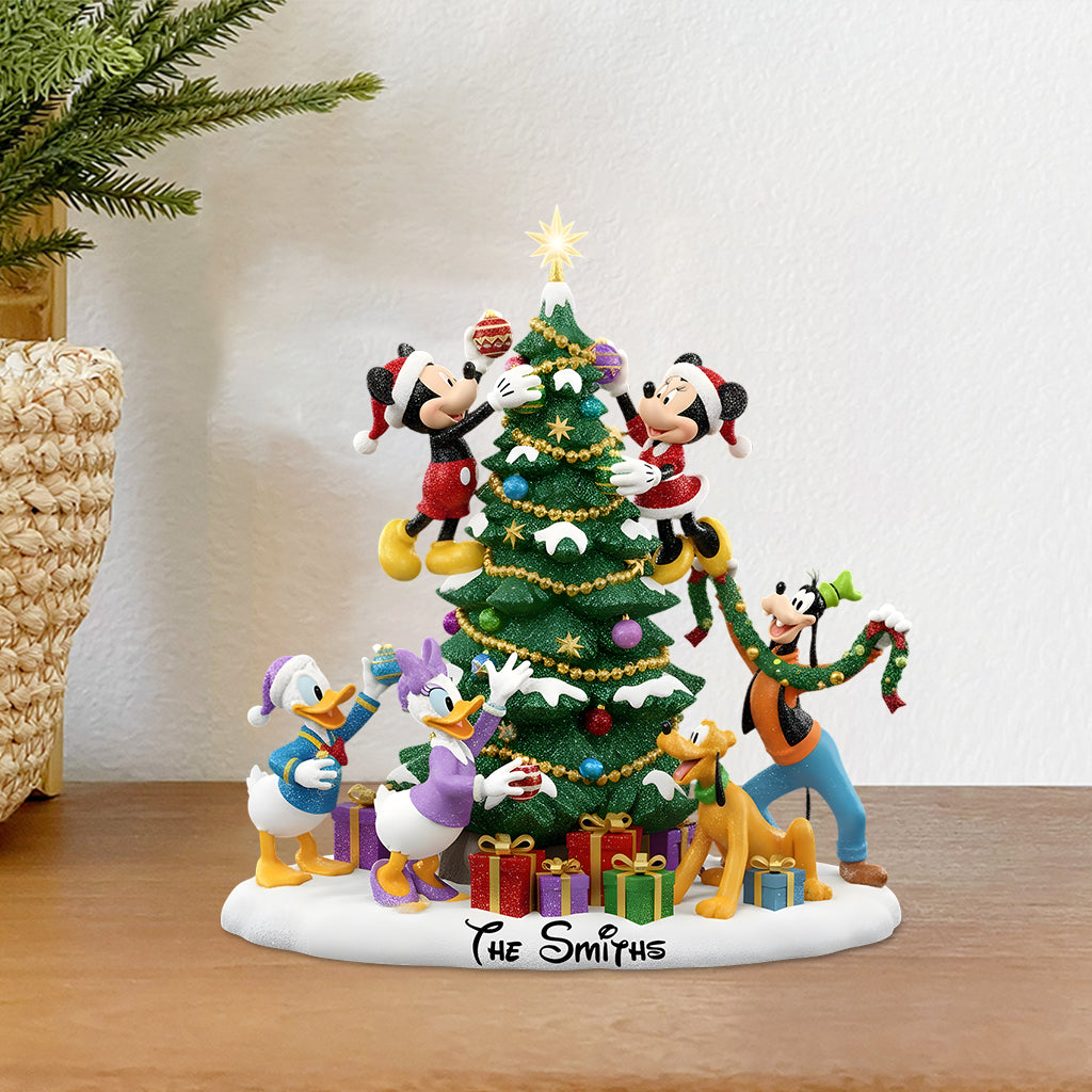 Merry Christmas - Personalized Mouse Custom Shaped Acrylic Plaque