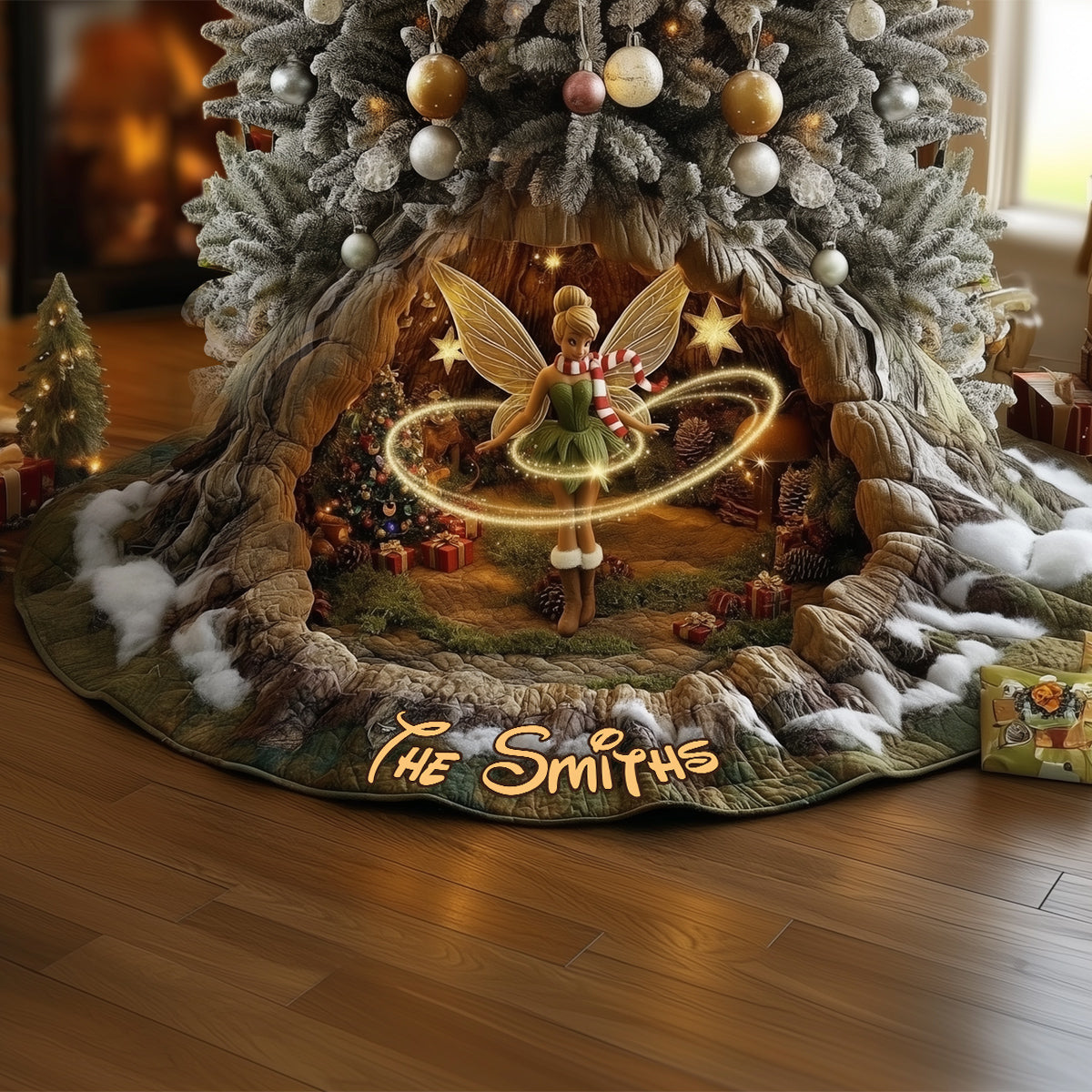 Believe In Magic - Personalized Mouse Shaped Tree Skirt