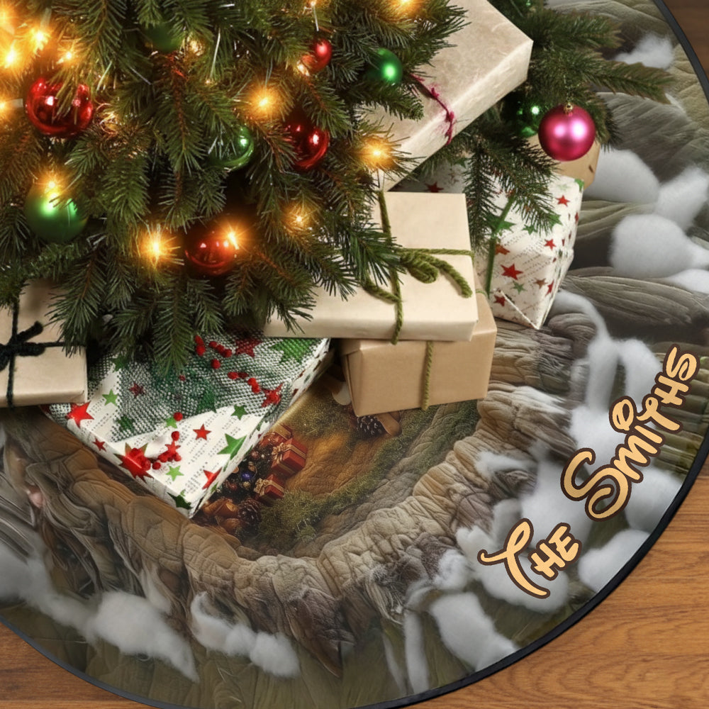 Believe In Magic - Personalized Mouse Shaped Tree Skirt