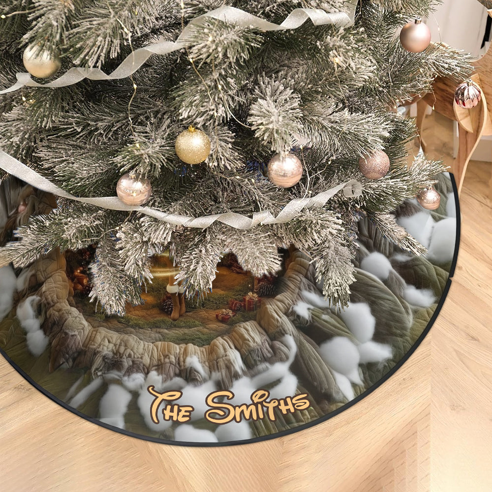 Believe In Magic - Personalized Mouse Shaped Tree Skirt