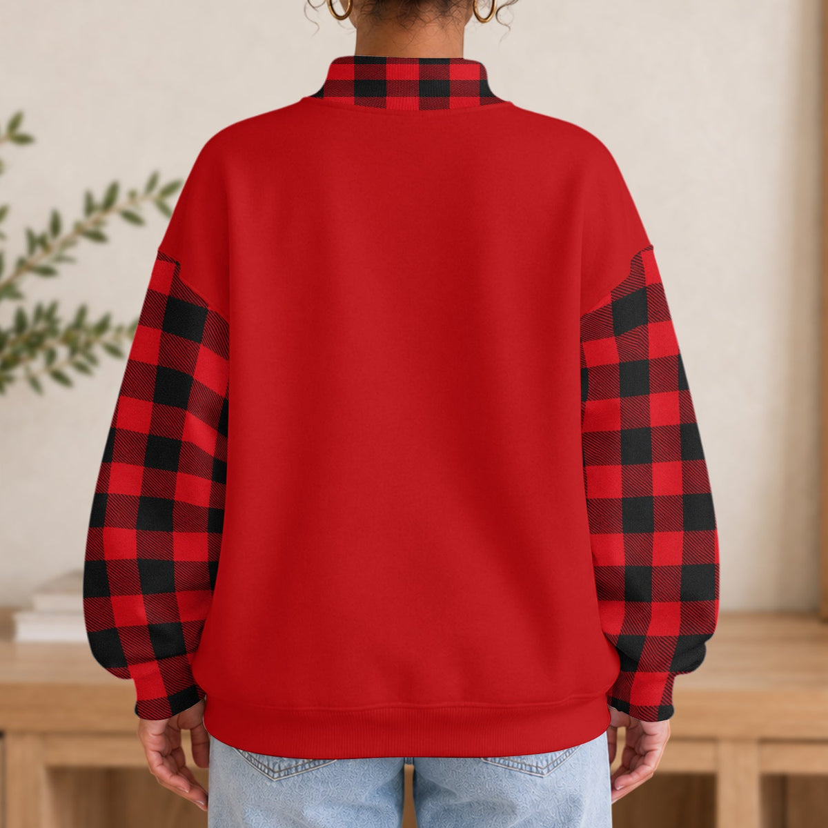 Merry Chritsmas - Personalized Mouse Mock Neck Sweatshirt