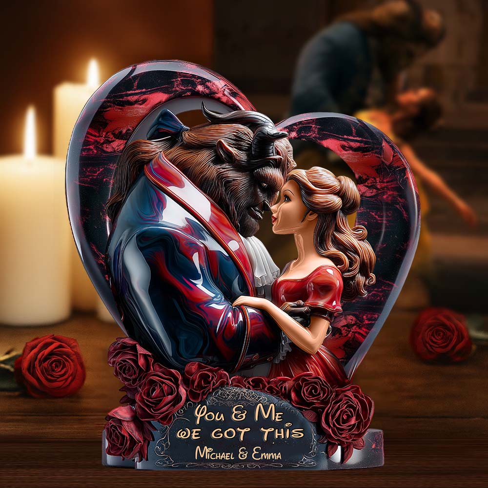 You & Me We Got This - Personalized Couple Custom Shaped Acrylic Plaque