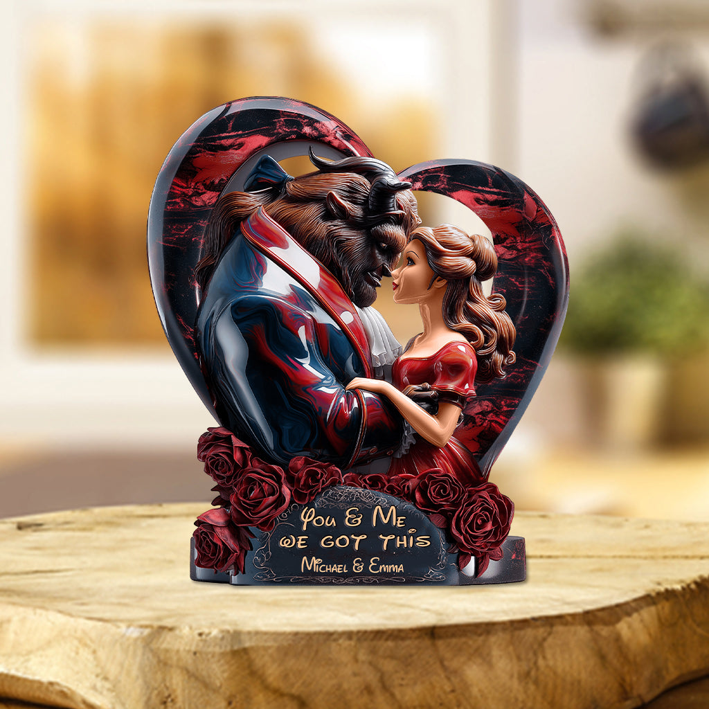 You & Me We Got This - Personalized Couple Custom Shaped Acrylic Plaque