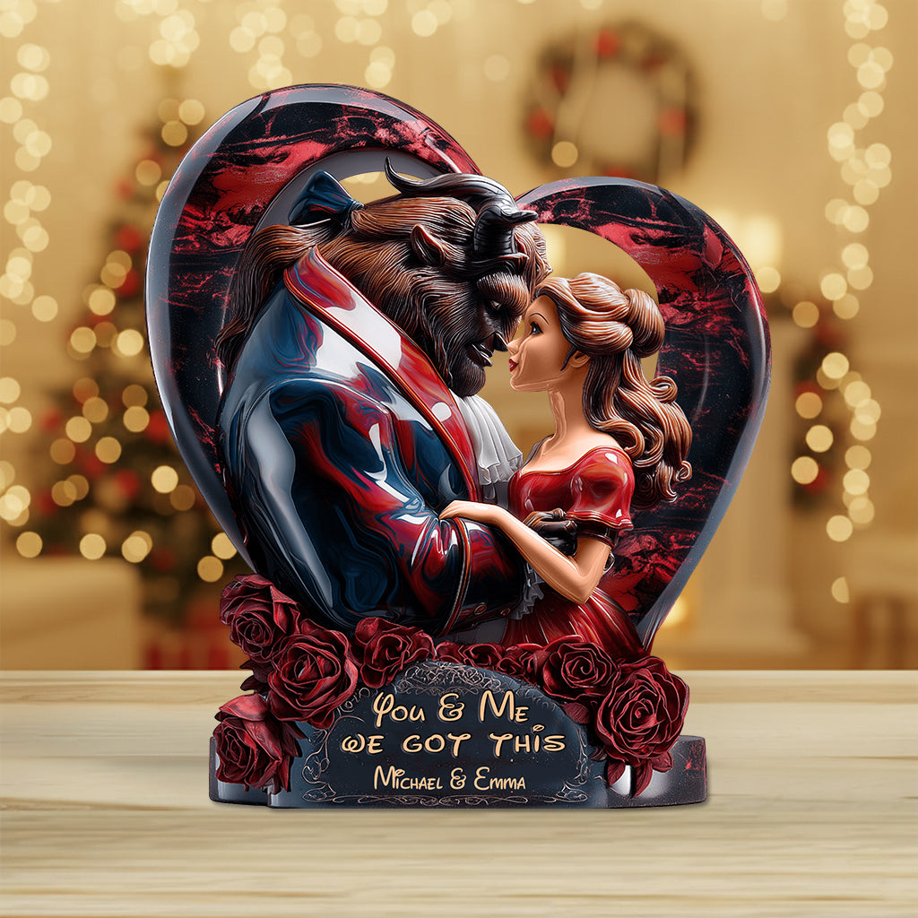 You & Me We Got This - Personalized Couple Custom Shaped Acrylic Plaque