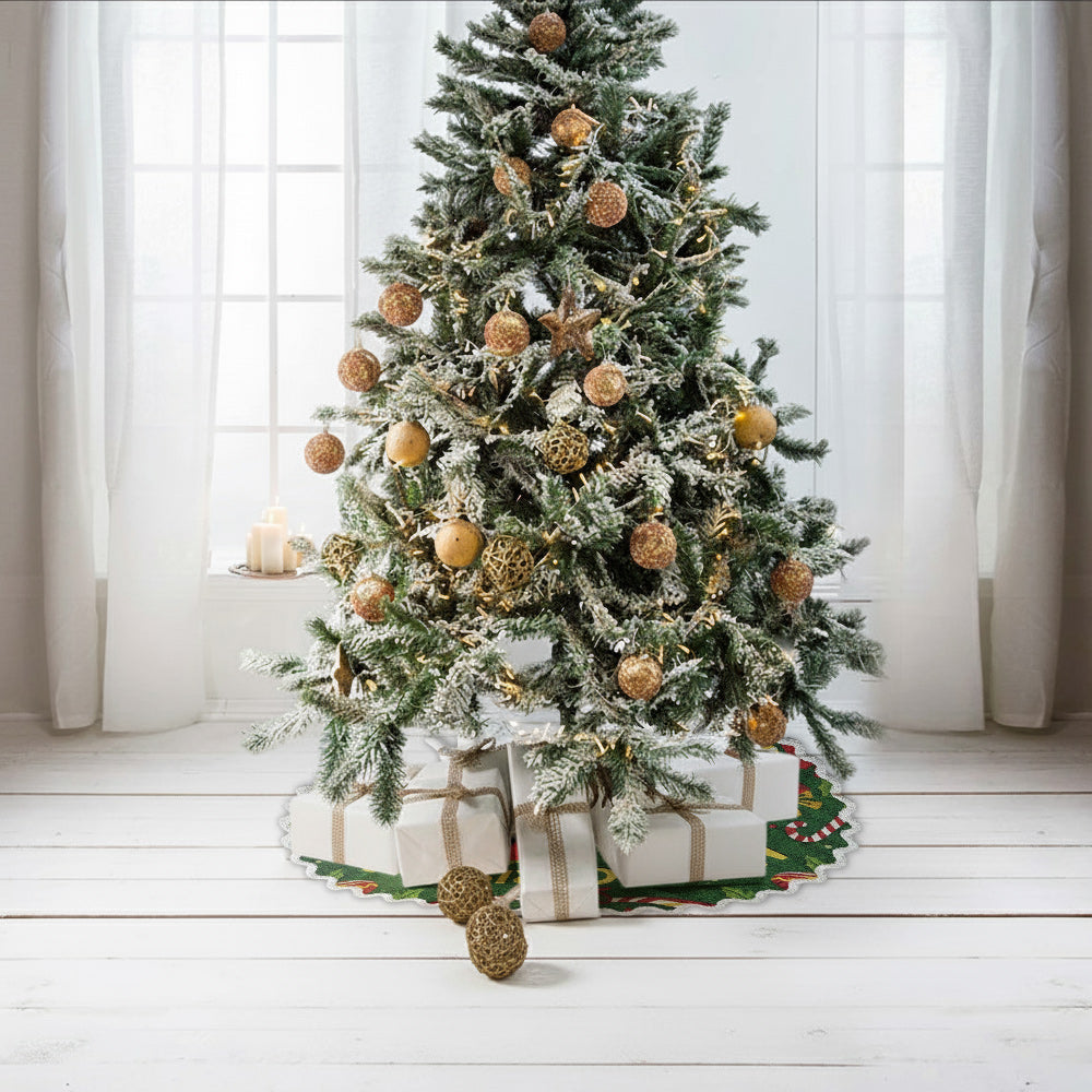 Merry Christmas - Personalized Mouse Shaped Tree Skirt