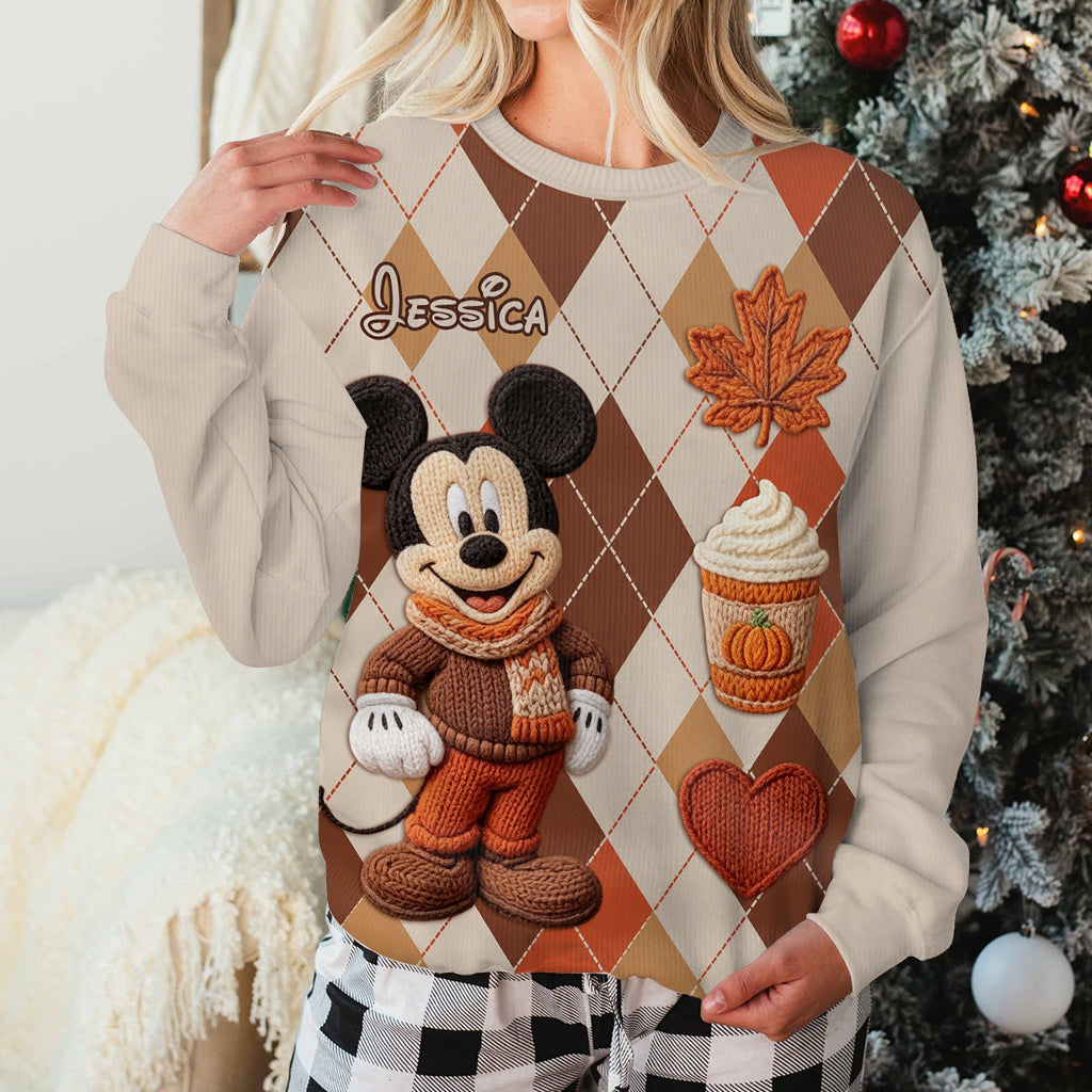 Wonderful Time Of The Year - Personalized Mouse Cardigan Sweater