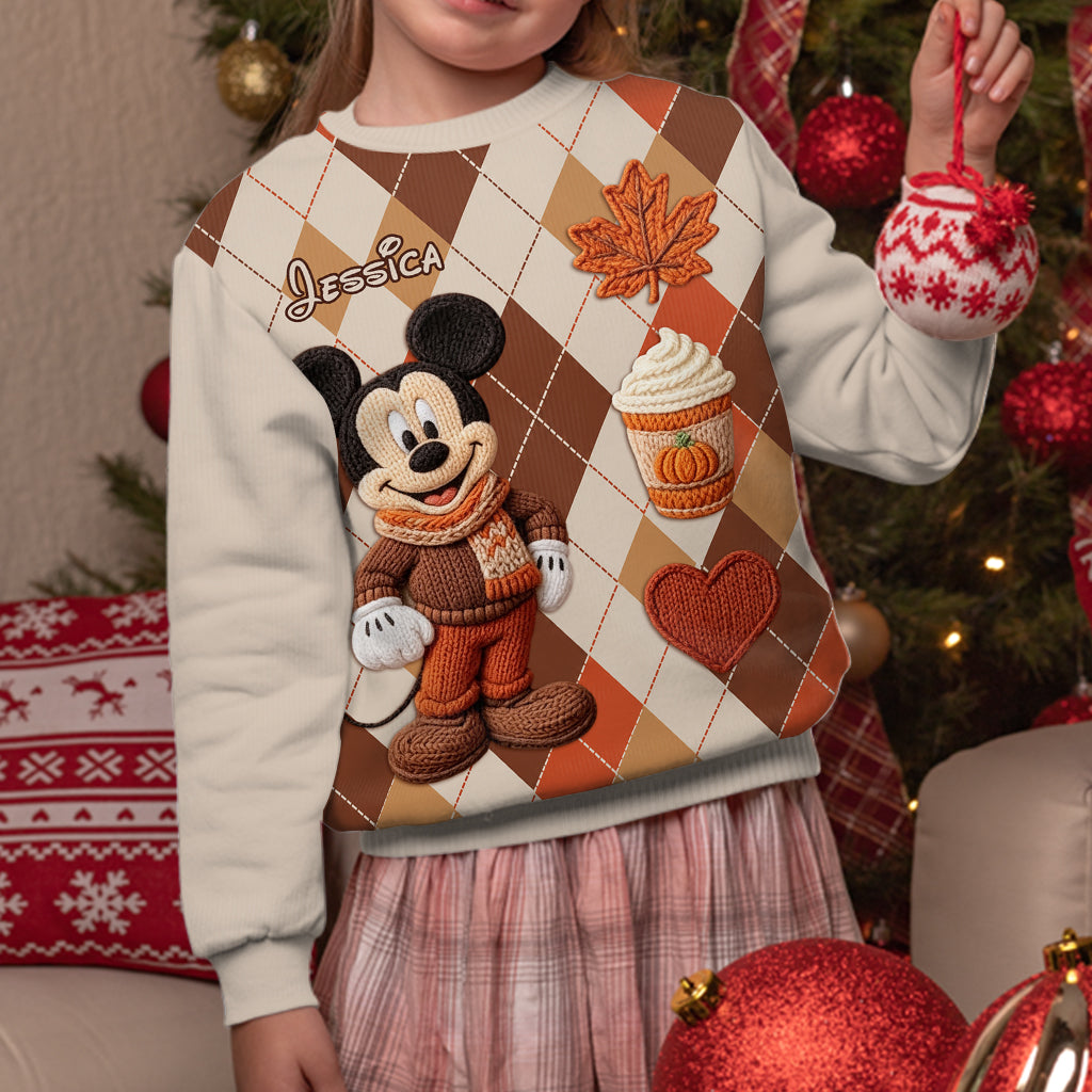 Wonderful Time Of The Year - Personalized Mouse Cardigan Sweater