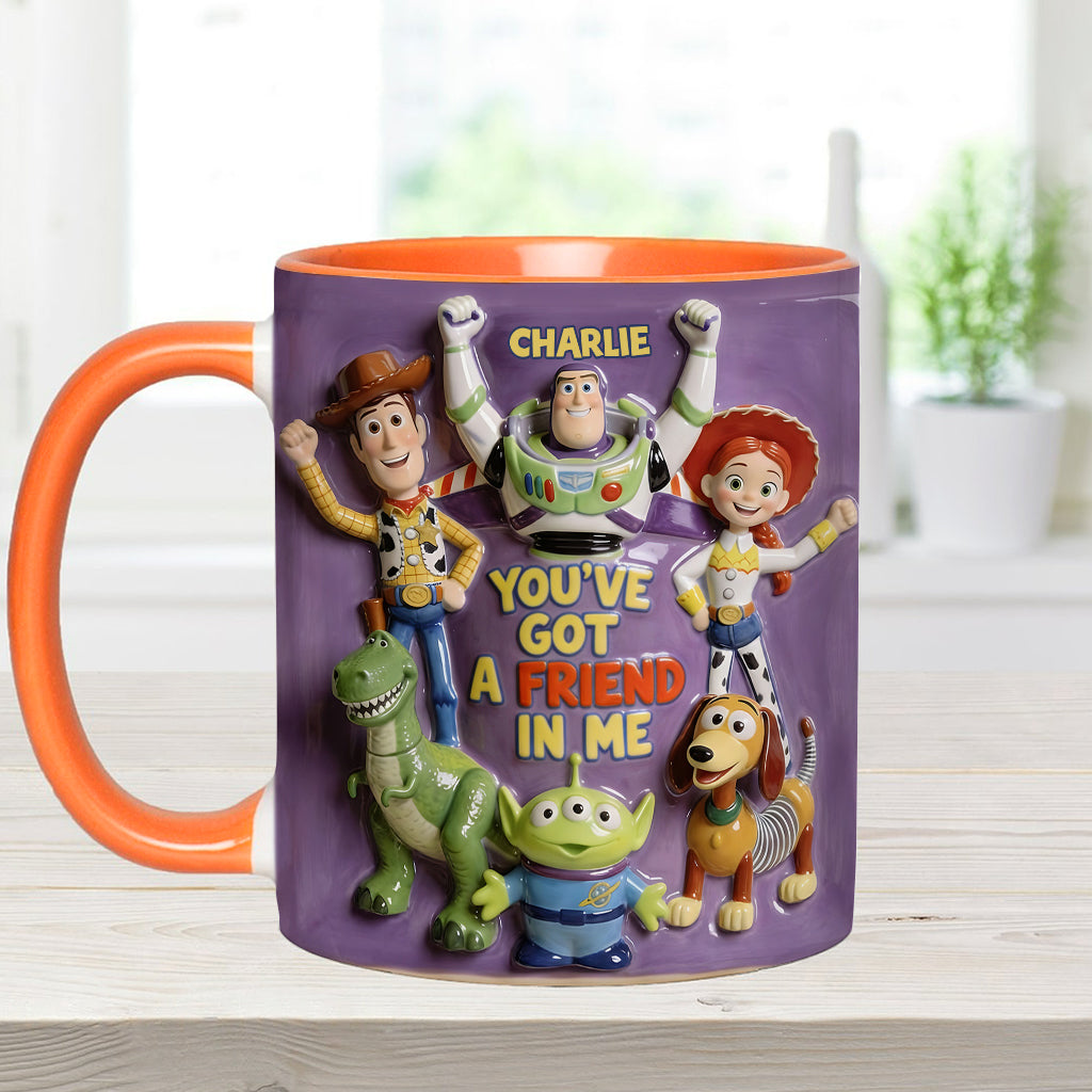 You've Got A Friend In Me - Personalized Toy Story Accent Mug & Coaster