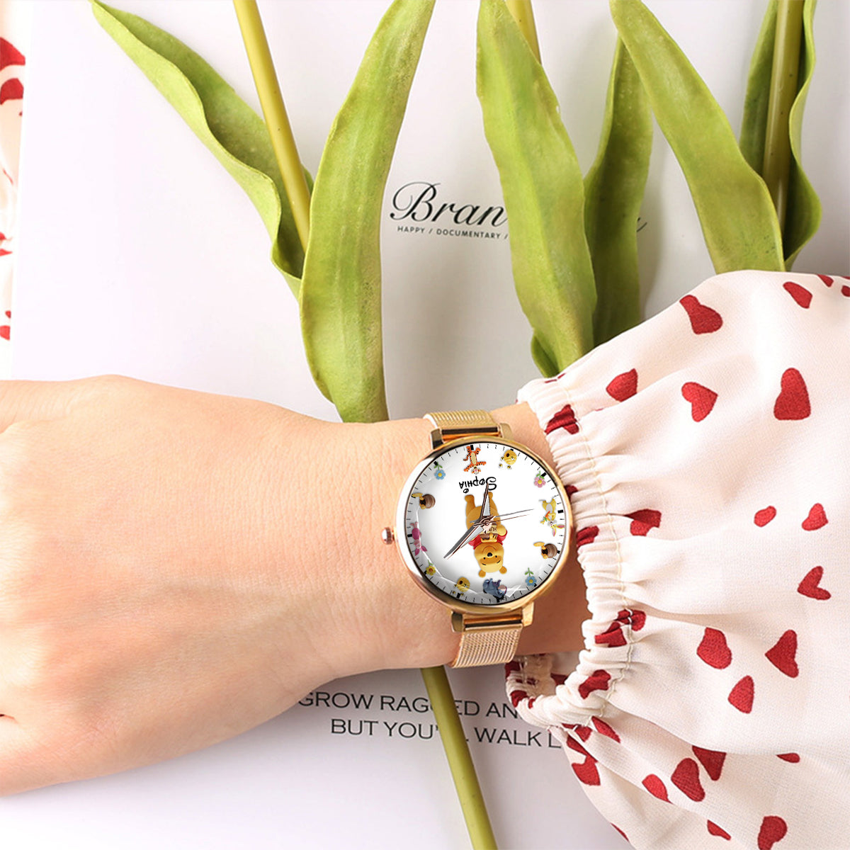 Lovely Honey Bear Pig Tiger - Personalized Mouse Women Hand Watch