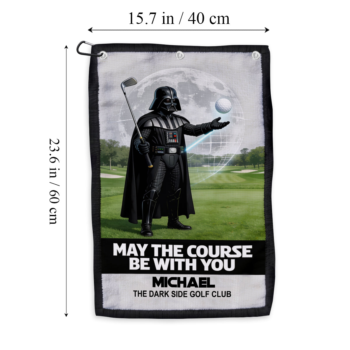 May The Course Be With You - Personalized The Force Golf Towel