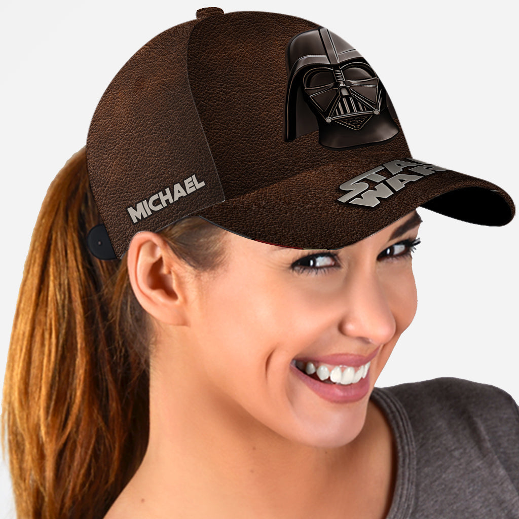 The Black Armored Commander Custom Name - Personalized The Force Classic Cap