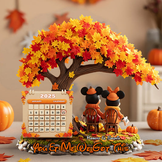 You & Me In The Most Beautiful Season - Personalized Mouse Custom Shaped Acrylic Plaque