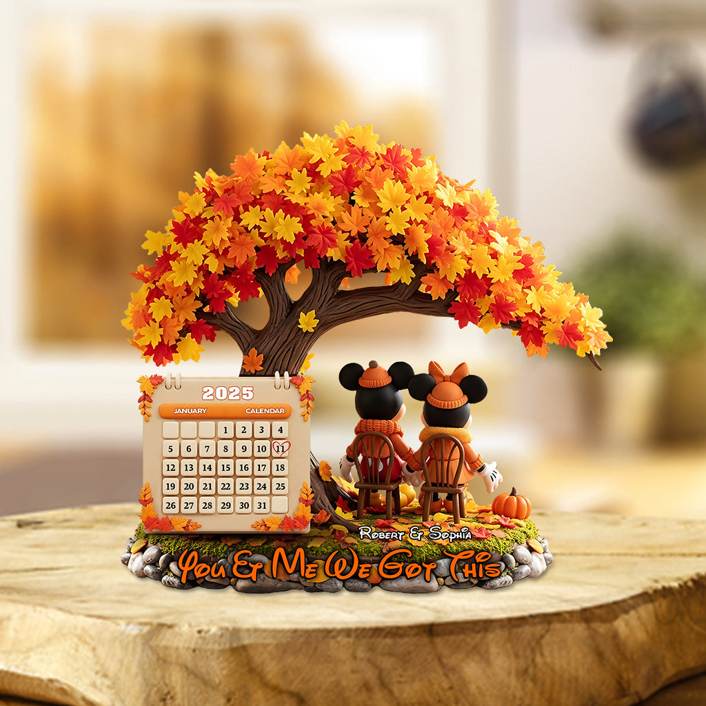 You & Me In The Most Beautiful Season - Personalized Mouse Custom Shaped Acrylic Plaque