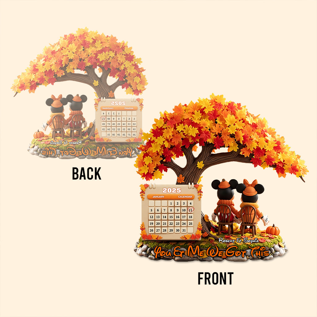 You & Me In The Most Beautiful Season - Personalized Mouse Custom Shaped Acrylic Plaque