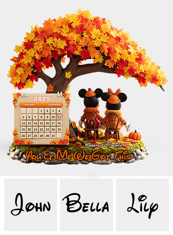 You & Me In The Most Beautiful Season - Personalized Mouse Custom Shaped Acrylic Plaque