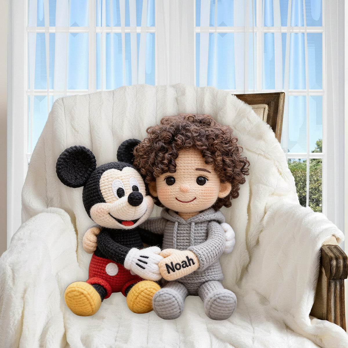 My Favorite Character - Personalized Kid Premium Faux Fur Pillow