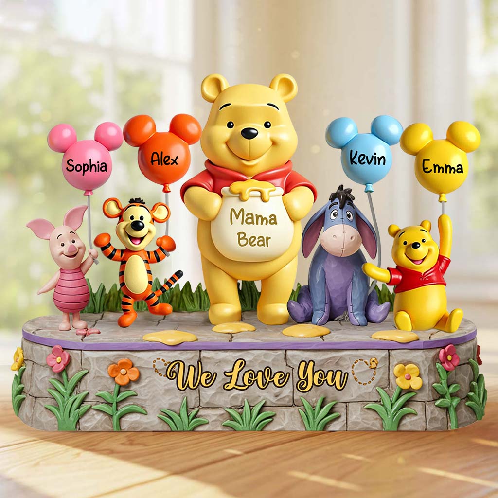 Mama Bear - Personalized Mouse Custom Shaped Acrylic Plaque