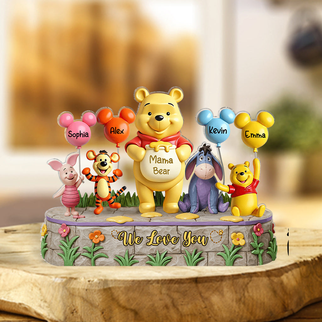 Mama Bear - Personalized Mouse Custom Shaped Acrylic Plaque