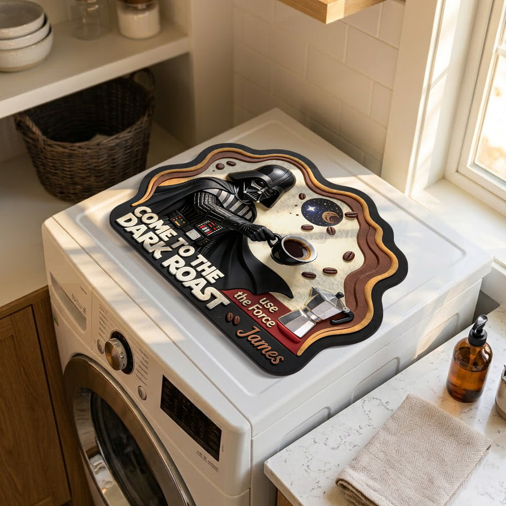 Come To The Dark Roast - Personalized The Force Drying Mat