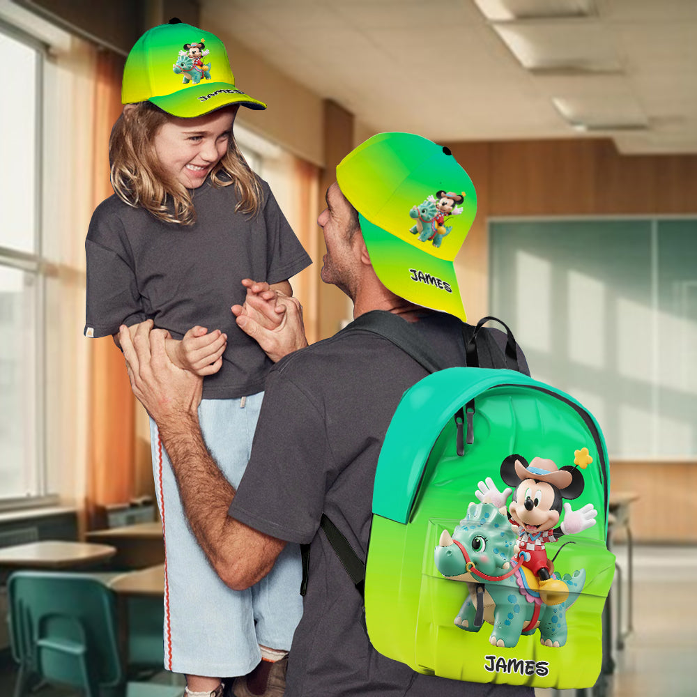Magical Mouse Friends - Personalized Kid Classic Cap & Backpack