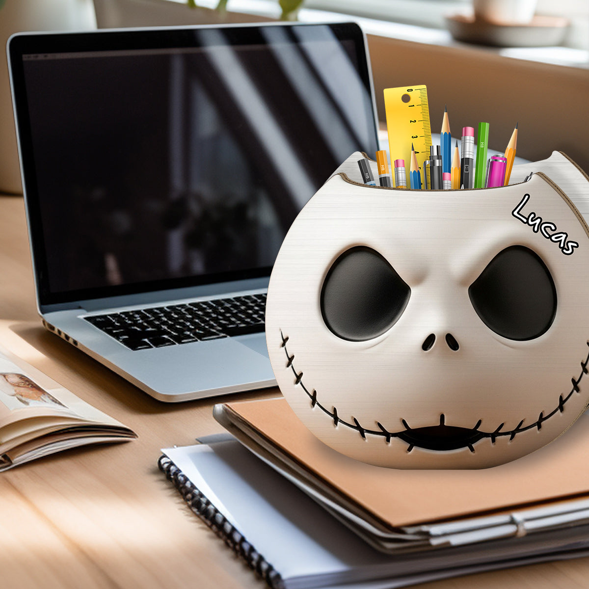 The Nightmare - Personalized Nightmare Wooden Pen Holder