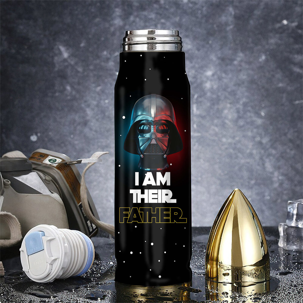I Am Their Father - Personalized The Force Bullet Tumbler