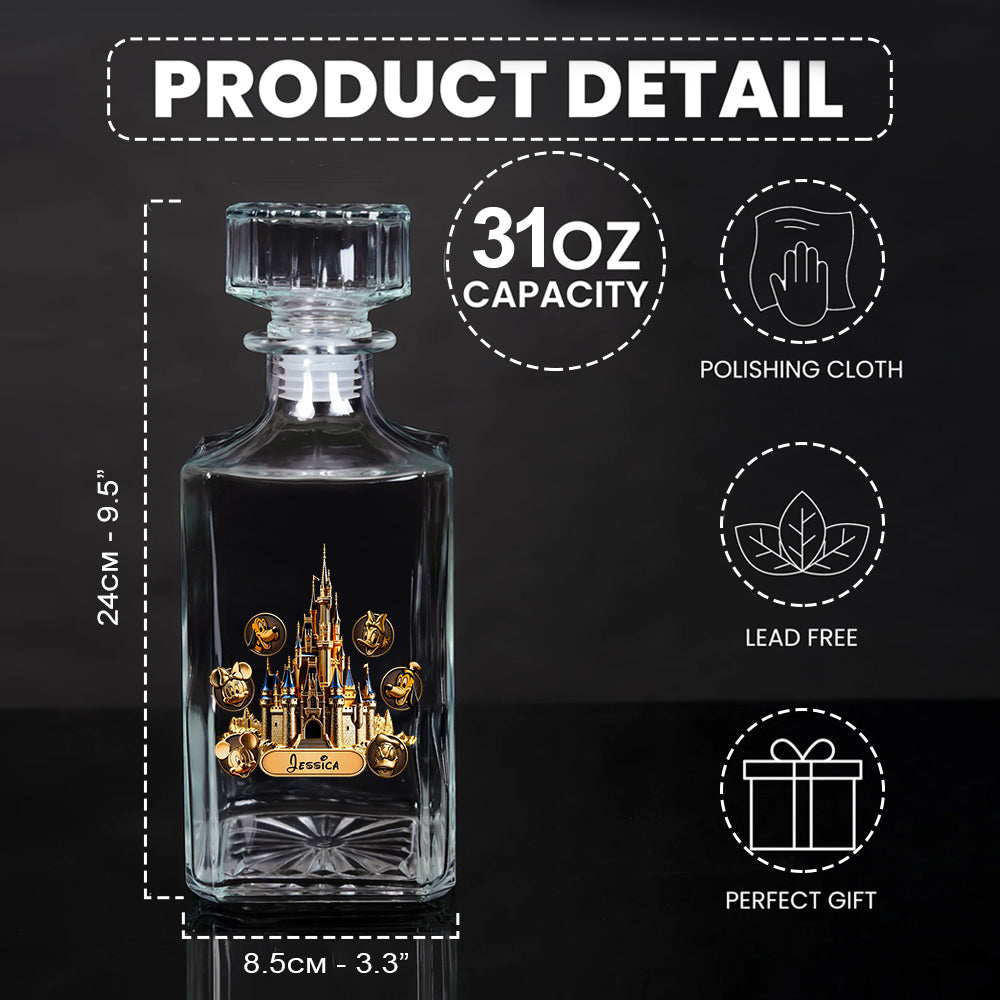 The Magical Castle - Personalized Mouse Whiskey Decanter Set