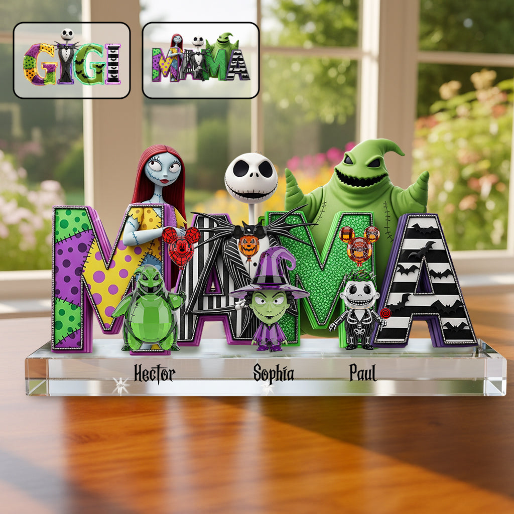 Halloween Mom - Personalized Nightmare Custom Shaped Acrylic Plaque