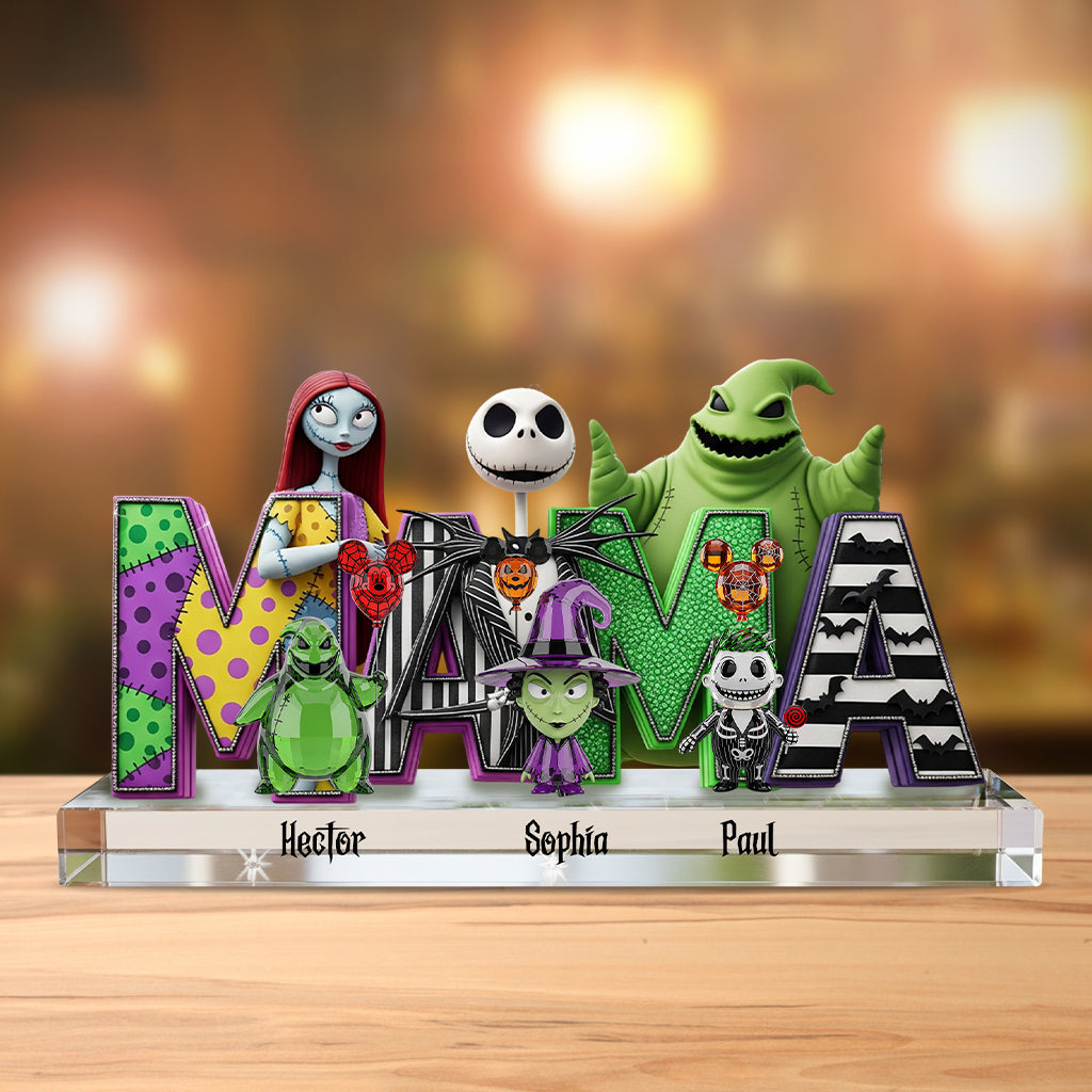 Halloween Mom - Personalized Nightmare Custom Shaped Acrylic Plaque