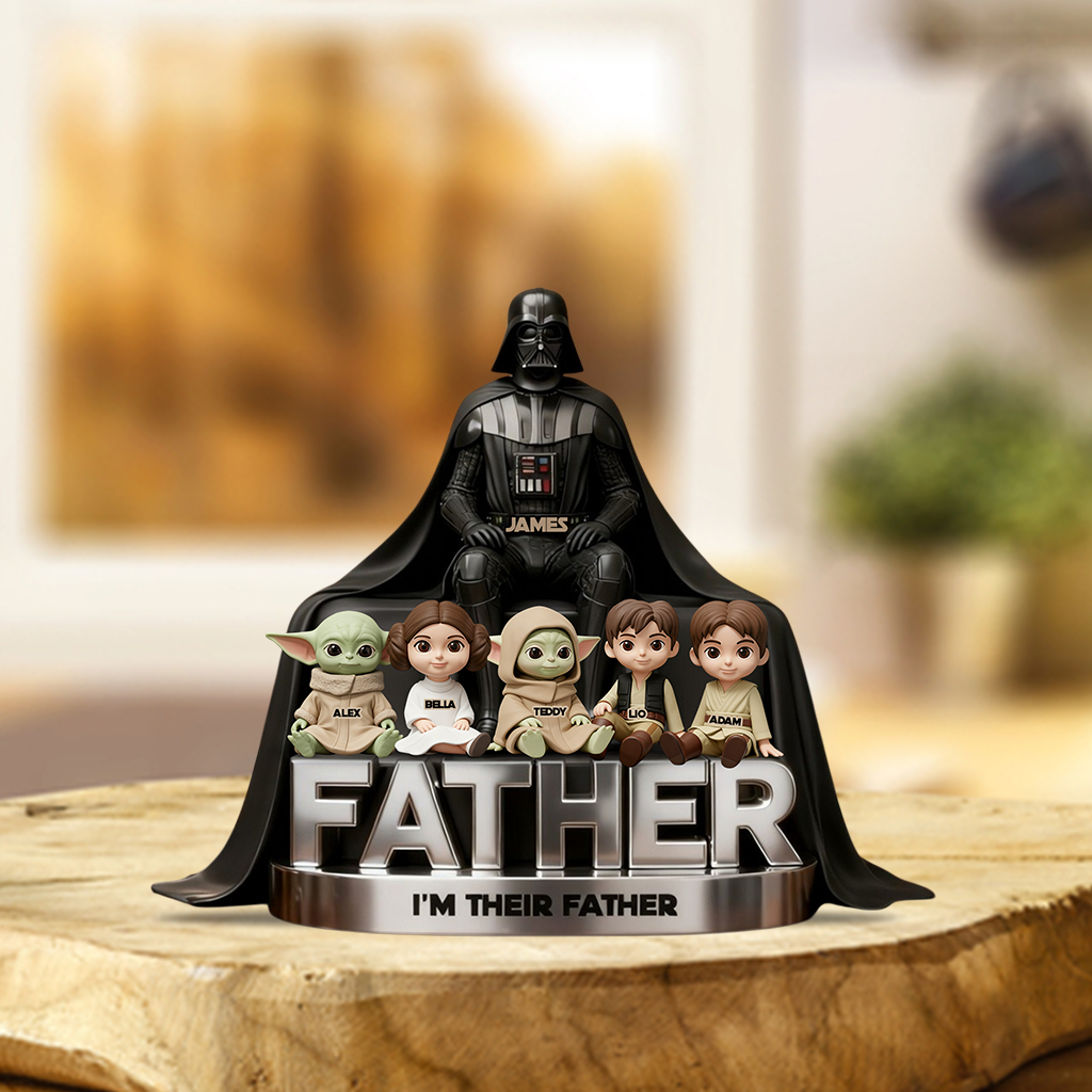 I'm Their Father - Personalized The Force Custom Shaped Acrylic Plaque