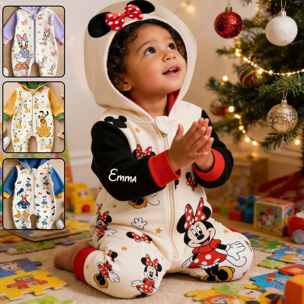 Magical Friend - Personalized Mouse Hooded Jumpsuit