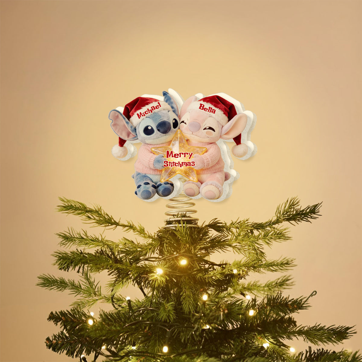 I'm Yours. No Returns Or Refunds - Personalized Ohana LED Light Tree Topper