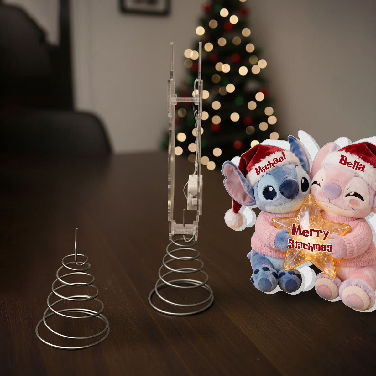 I'm Yours. No Returns Or Refunds - Personalized Ohana LED Light Tree Topper