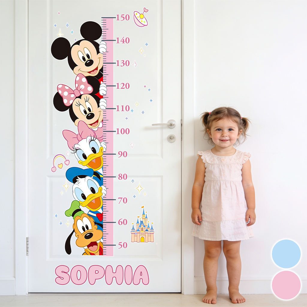 Magical Grow Chart - Personalized Mouse Height Decal