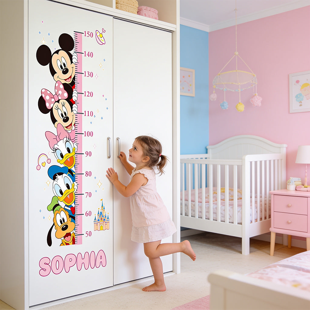 Magical Grow Chart - Personalized Mouse Height Decal