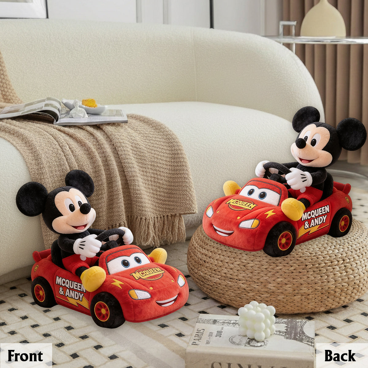 Cute Racing - Personalized Racing Lover Premium Faux Fur Pillow
