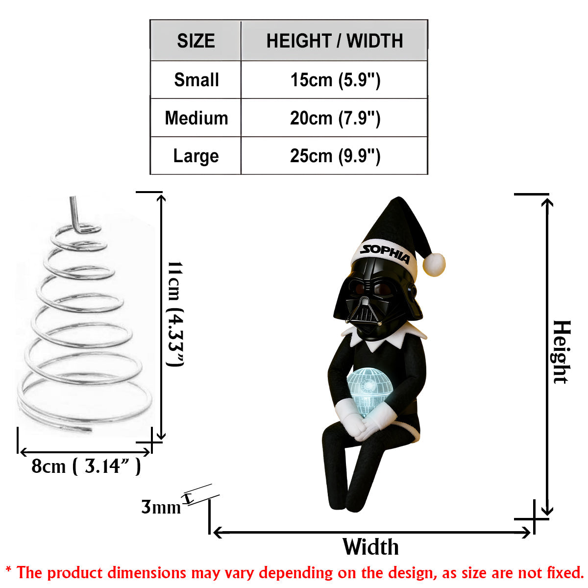 Joy To The Galaxy - Personalized The Force LED Light Tree Topper